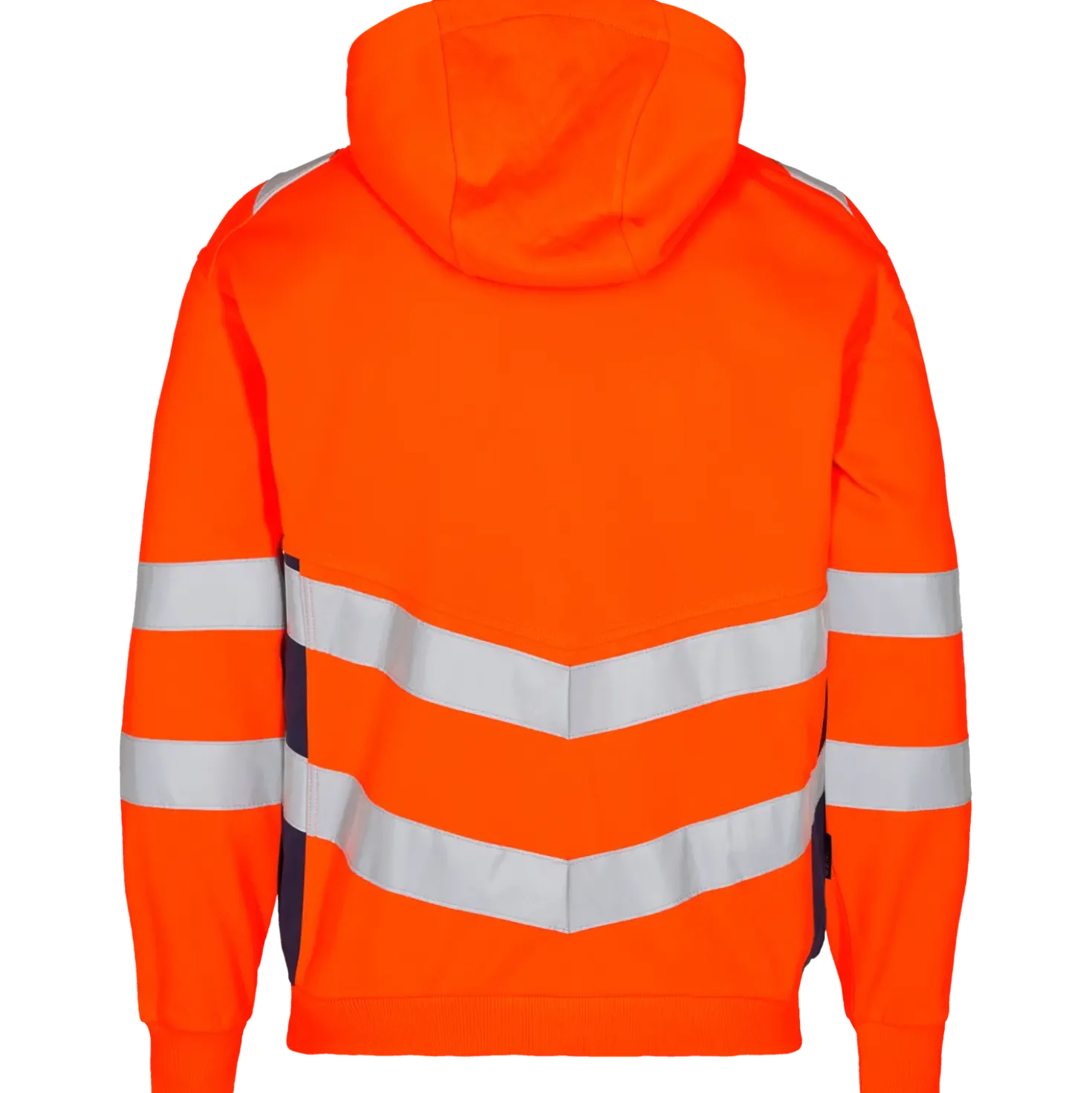 ENGEL Safety sweat cardigan orange/blue ink str. M