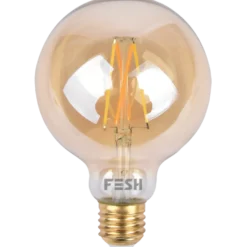 FESH LED dekopære kold/varm E27 5,5W Ø125 mm amber