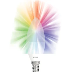 FESH LED kertepære multicolour E14 5W Ø37 mm hvid