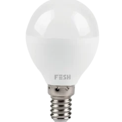 FESH LED kronepære kold/varm E14 5W Ø45 mm hvid