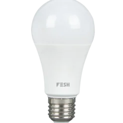 FESH LED pære kold/varm E27 9W Ø60 mm hvid