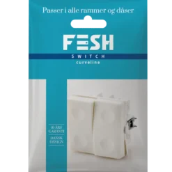 FESH SWITCH Curveline krone afbryder 1,0 hvid