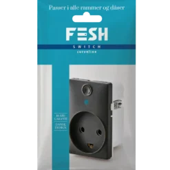 FESH SWITCH SMART Curveline stikudtag 1,5 m/jord koks