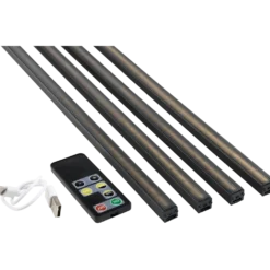 Fibrotech LED skinne 9,5x12,5x1000 mm sort 4 strk./pk