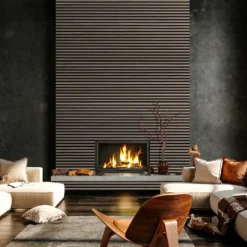 Fibrotech Premium Proff akustikpanel 22x605x3000 mm grey oak