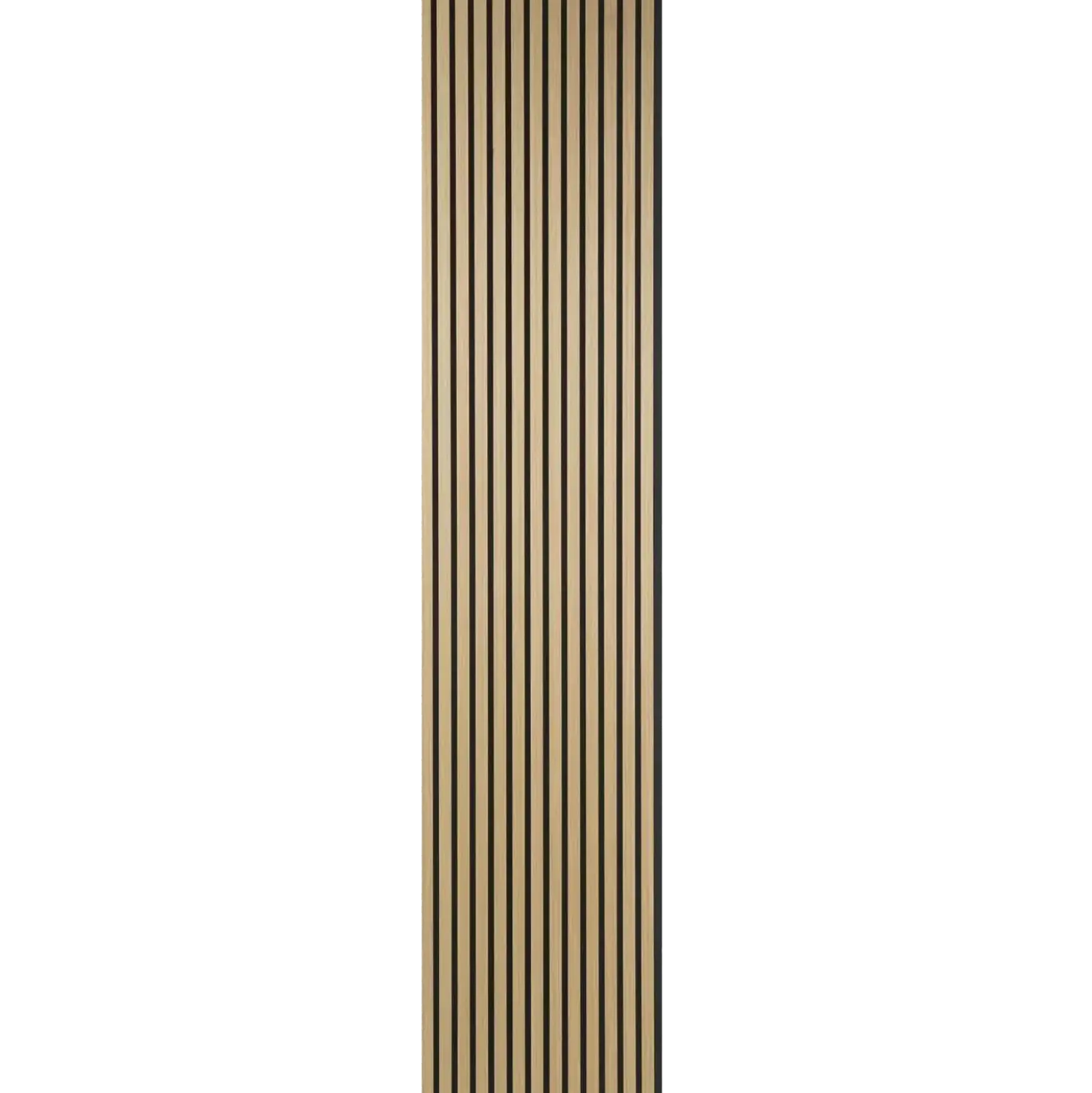 Fibrotech Quanti akustikpanel 18x520x2440 mm light oak m/sort polyester