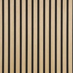 Fibrotech Quanti akustikpanel 18x520x2440 mm light oak m/sort polyester