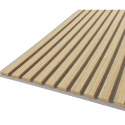 Fibrotech Quanti akustikpanel 18x520x2440 mm light oak m/grå polyester