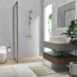 Fibrotech SPC vægpanel 4x1000x2600 mm grey marble