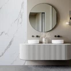Fibrotech SPC vægpanel 4x1000x2600 mm white marble