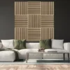 Fibrotech Square akustikpanel 22x520x520 mm ash - pk á 2 stk.