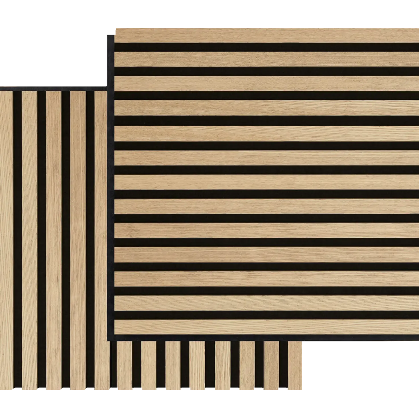 Fibrotech Square akustikpanel 22x520x520 mm ash - pk á 2 stk.