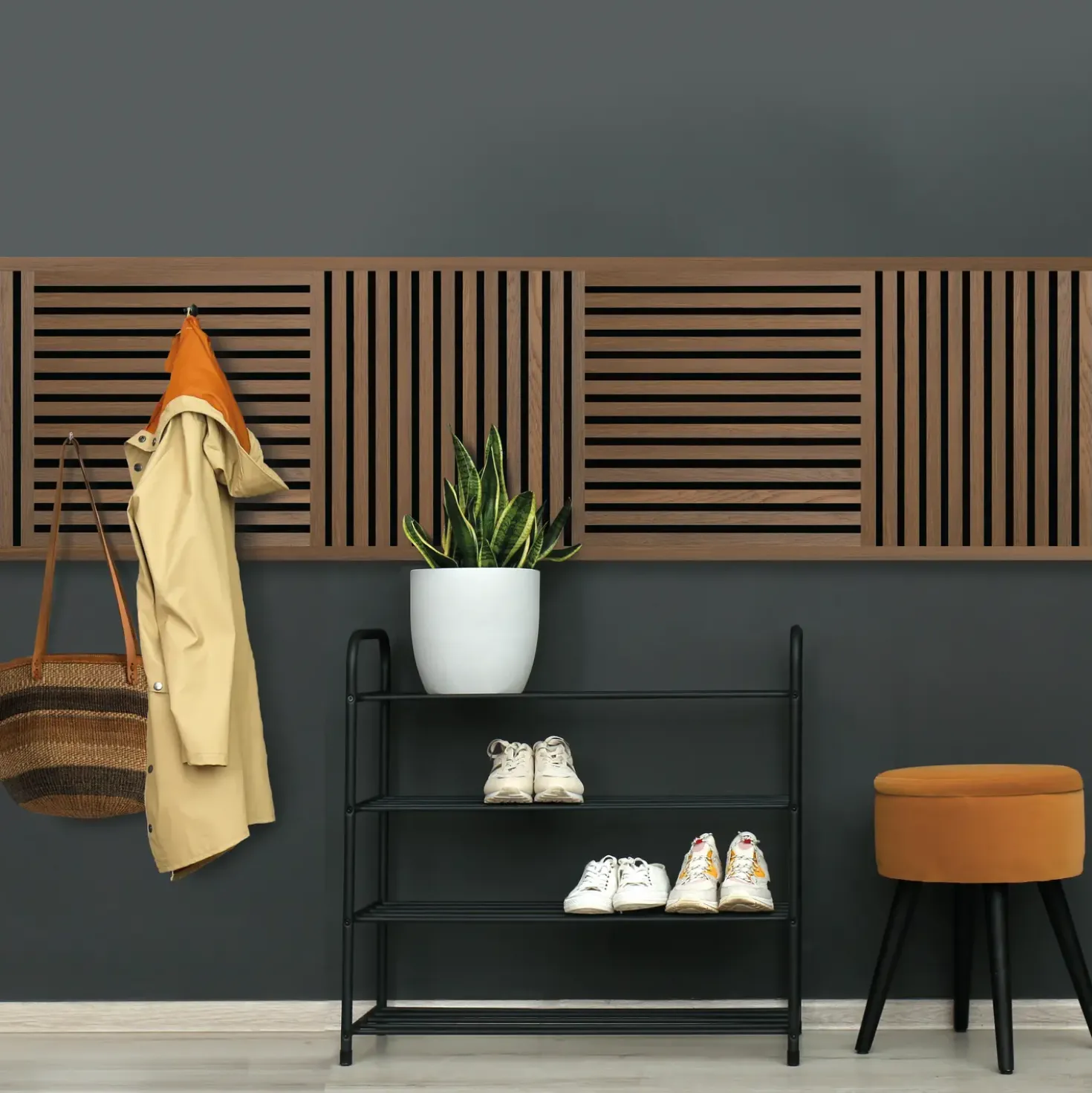 Fibrotech Square akustikpanel 22x520x520 mm oiled oak - pk á 2 stk.