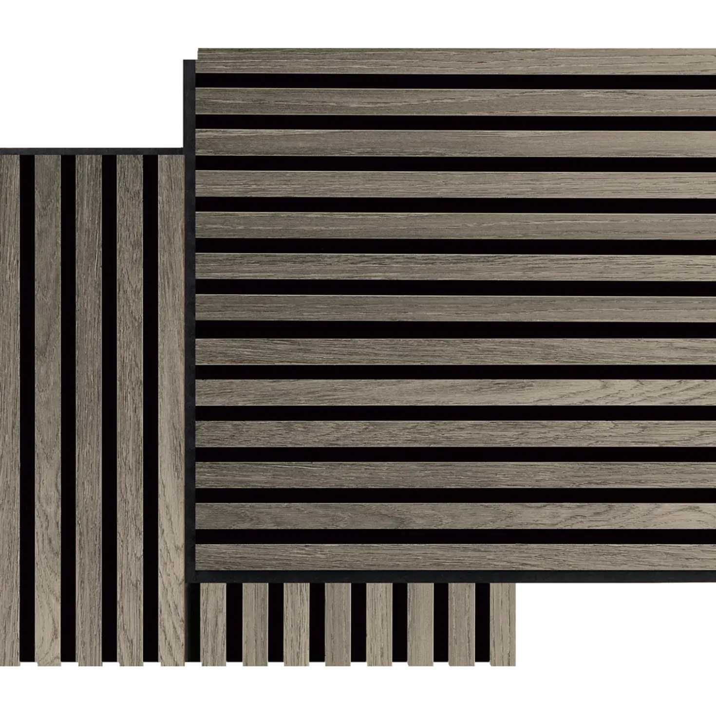 Fibrotech Square akustikpanel 22x520x520 mm grey oak - pk á 2 stk.