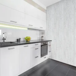 Fibrotech Stone akustikpanel 18x520x2440 mm marble white stone