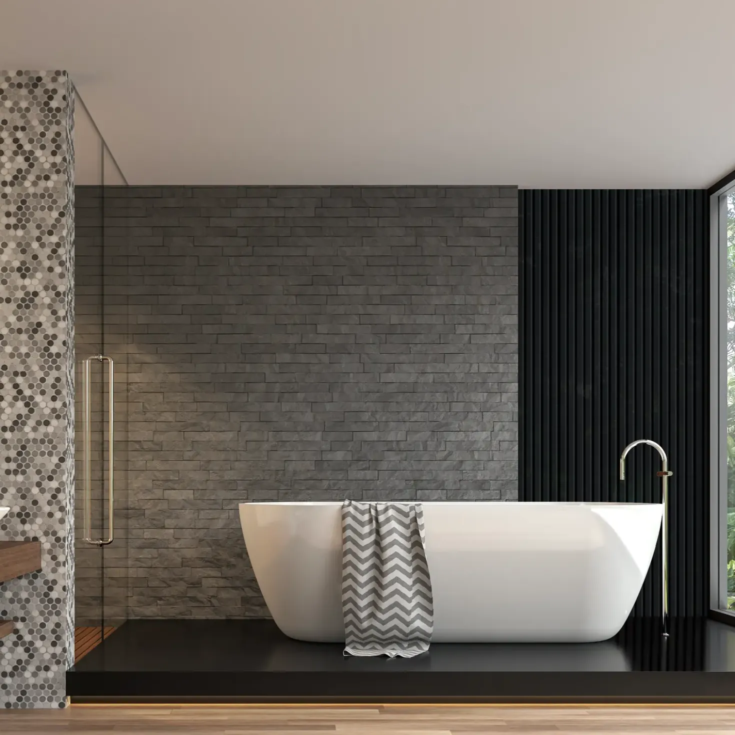 Fibrotech Unika akustikpanel 22x600x2440 mm black oak