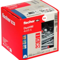 fischer DuoHM hulrumsplug 4x55 S PH TX20 S, panhoved 25 stk.