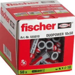 Fischer DuoPower dyvel 10x50 mm 50 stk