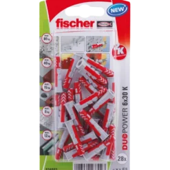 Fischer DuoPower universaldybel 6x30 mm 28 stk