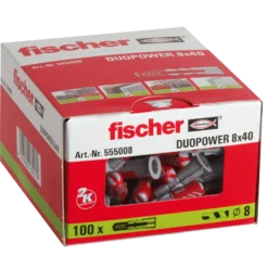 Fischer DuoPower universaldyvel 8x40 mm 100 stk.