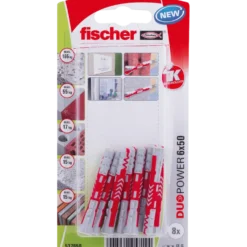 Fischer DuoPower universaldybel 6x50 mm 8 stk