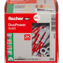 Fischer duopower 8x65 DIY 50 stk.