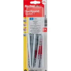 Fischer Duoxpand karmdyvel 10x100 4 stk elforzinket