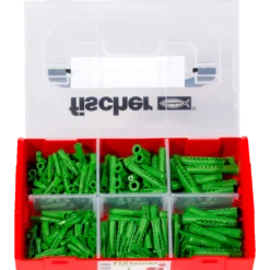 Fischer Fixtainer UX Green sortimentskasse 210 dele
