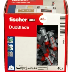 Fischer gipsdyvel duoblade DIY uden skrue 40 stk