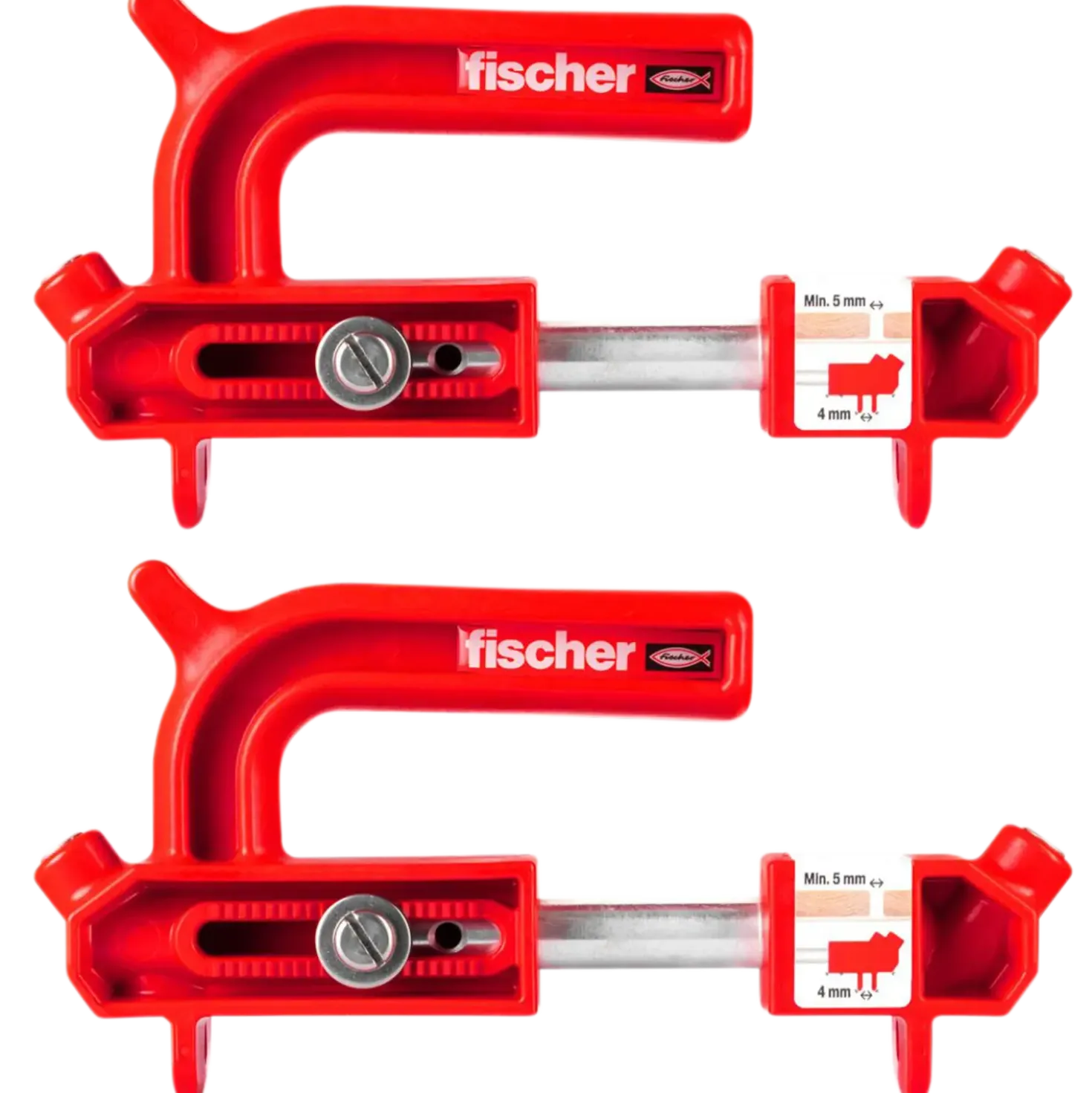Fischer hiddenfast fixtainer med 2 guides inkl. bits