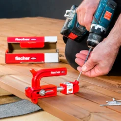 Fischer hiddenfast fixtainer med 2 guides inkl. bits