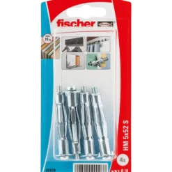 Fischer hulrumsmetaldyvel HM 5 x 52 mm med metrisk skrue SB-kort 4 stk