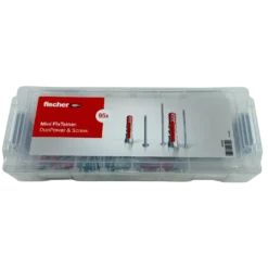 Fischer MiniFixtainer DuoPower plugs + skruer 95 stk