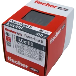 Fischer Powerfast II CTP spånskrue UH 5,0x100 BZ 100 stk
