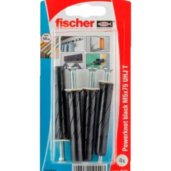 Fischer PowerKnot hulrumsdyvel - DIY PK Sort UHJ ST M5x75 4 stk