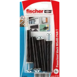 Fischer PowerKnot hulrumsdyvel - DIY PK Sort Pan PT M5x65 4 stk
