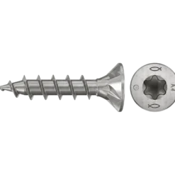 fischer Spånskrue FPF II CTF 4,0x30 A4 rustfrit undersænket hoved stål 200 stk.