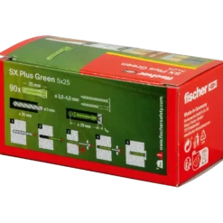 fischer SX Plus Green ekspansionsplug 5x25 mm 90 stk.