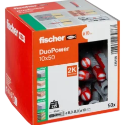 Fischer universaldybel duopower 10x50 DIY 50 stk