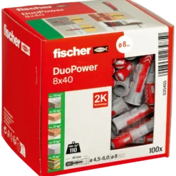 Fischer universaldybel duopower 8x40 DIY 100 stk