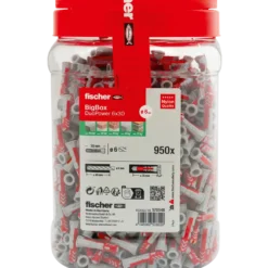 Fischer universaldybel 6x30mm 950 stk.