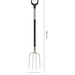 Fiskars ergonomisk kompostgreb grå