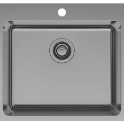 Flow LA 550 køkkenvask PVD gunmetal 500x550 mm