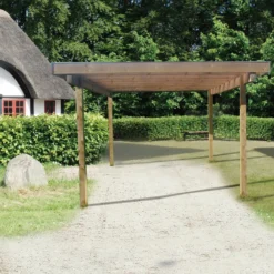 Frode carport 320x374 cm - m/plast trapeztag
