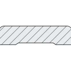 FT Indfatning fyr L104 hvid ncs 14x55x2200 mm
