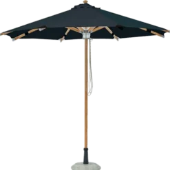 Fur parasol Ø3 m sort