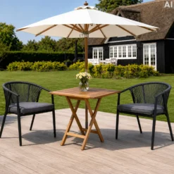 Fur parasol Ø3 m taupe