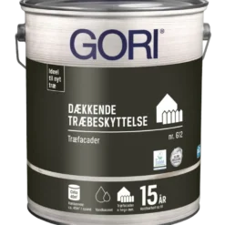 GORI 612 dækkende træbeskyttelse hvid RAL 9010 5 L