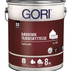 GORI 605 dækkende træbeskyttelse hvid RAL 9010 5 L