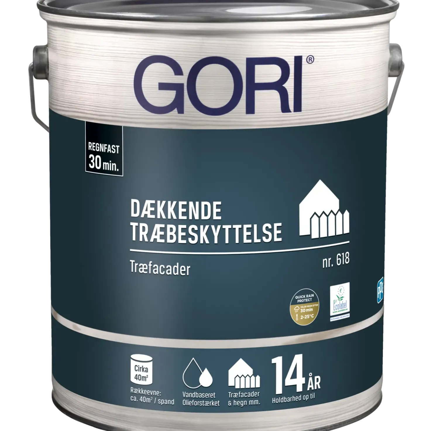 Gori 618 dækkende træbeskyttelse kulsort 5 L